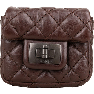 Chanel Quilted Lambskin 2.55 Reissue Belt Bag Pouch Micro Case Accessories