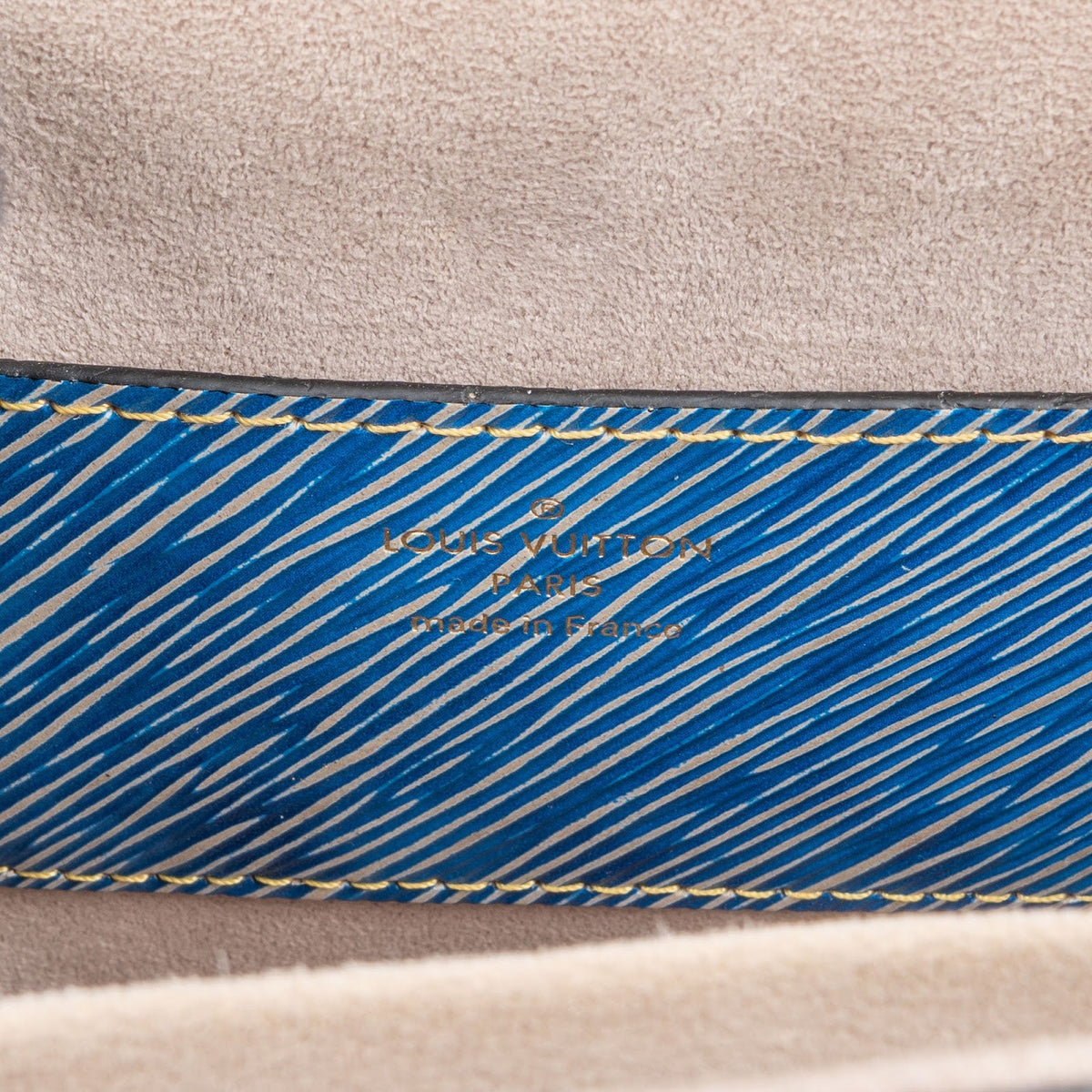 Borsa a tracolla Twist Louis Vuitton in pelle Epi bicolore blu