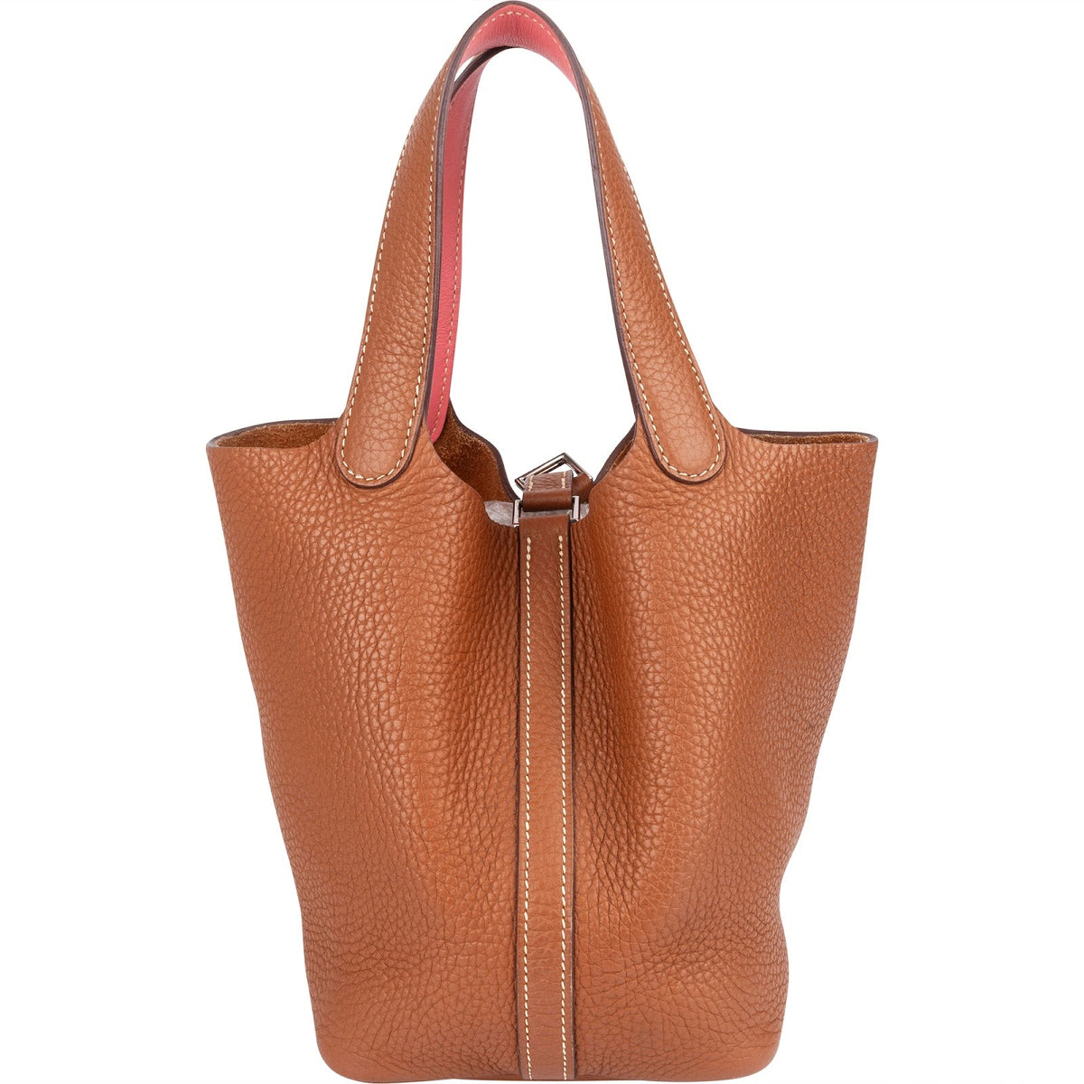 Borsa Hermès Picotin Lock 18 (PM) in Taurillon Clemence marrone