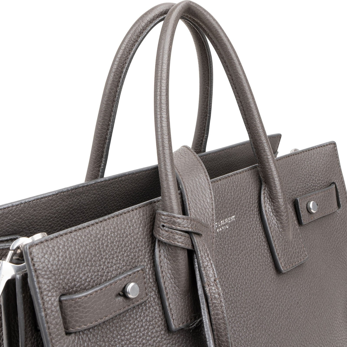 Bolso de mano Yves Saint Laurent Sac de Jour pequeño en piel granulada