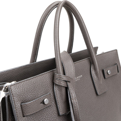 Yves Saint Laurent Grained Leather Small Sac de Jour Handbag
