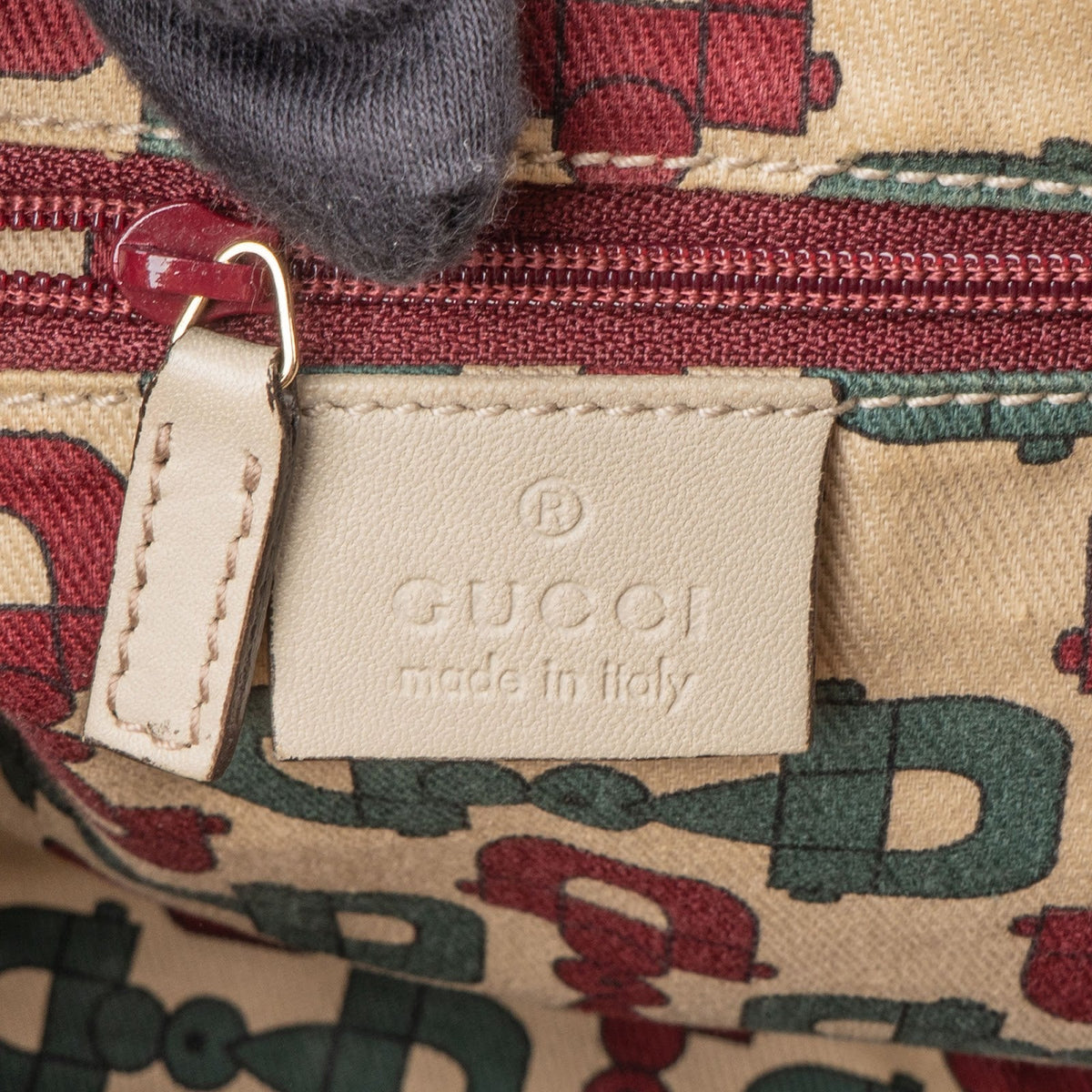 Gucci Guccissima Leder Abbey D-Ring Schultertasche, Bild 9 von 10