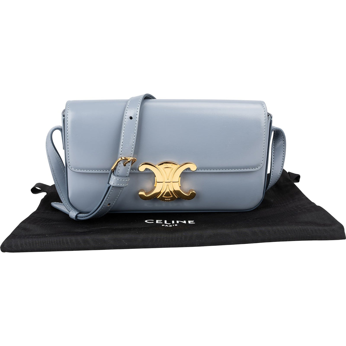 Celine Shiny Kalbsleder Teen Triomphe Schultertasche, Bild 3 von 11