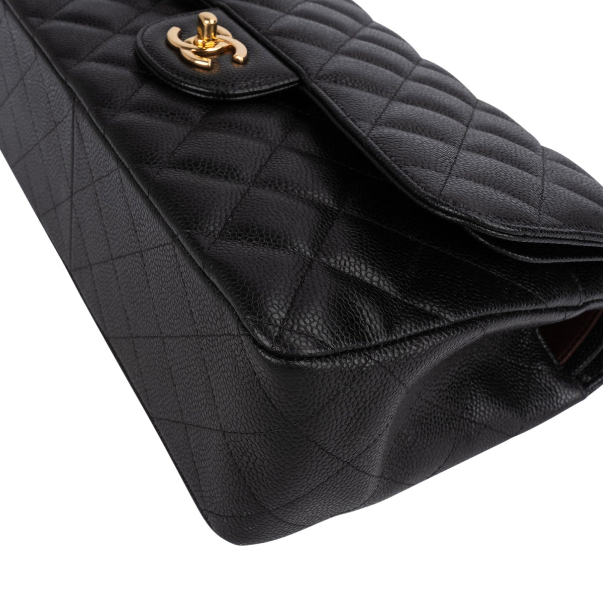 Chanel Caviar Leder Jumbo Double Flap Schultertasche, Bild 7 von 15