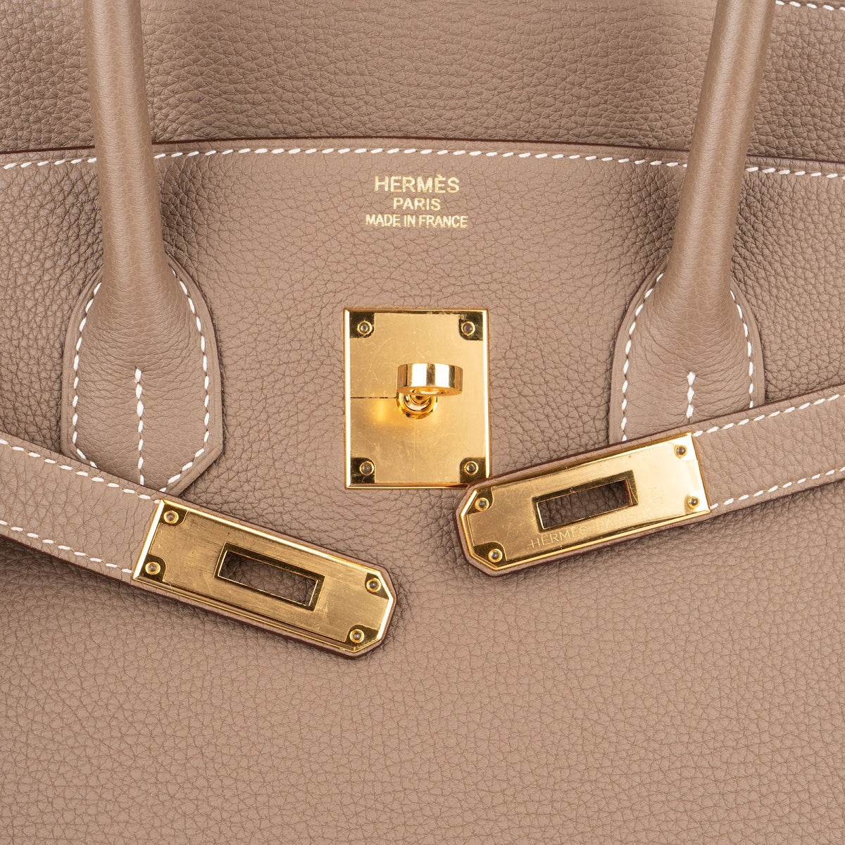 Hermès Taupe Togo Leder Birkin 35 Handtasche (2023), Bild 13 von 16