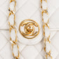 Chanel Quilted Lambskin 24K Gold Single Flap Crossbody Bag