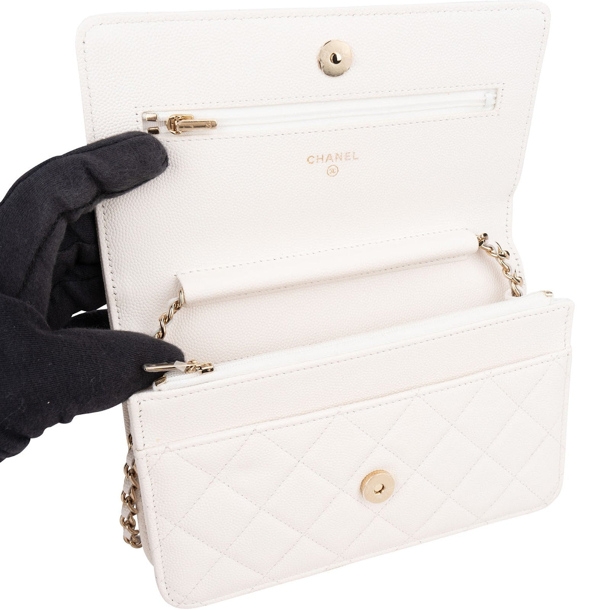 Chanel Wuilted Jeweled Wallet on Chain Umhängetasche, Bild 11 von 14