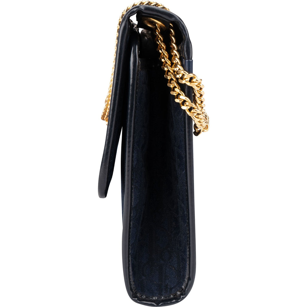 Bolso de hombro con solapa vintage de lona jacquard con monograma Oblique de Christian Dior