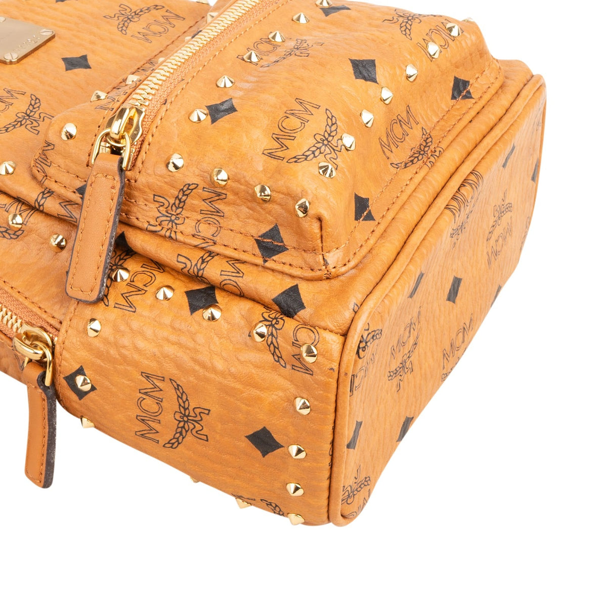 MCM Monogram Visetos Stark Studded Mini Rucksack, Bild 7 von 10