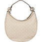 Borsa a spalla Gucci Britt Interlocking G in pelle Guccissima