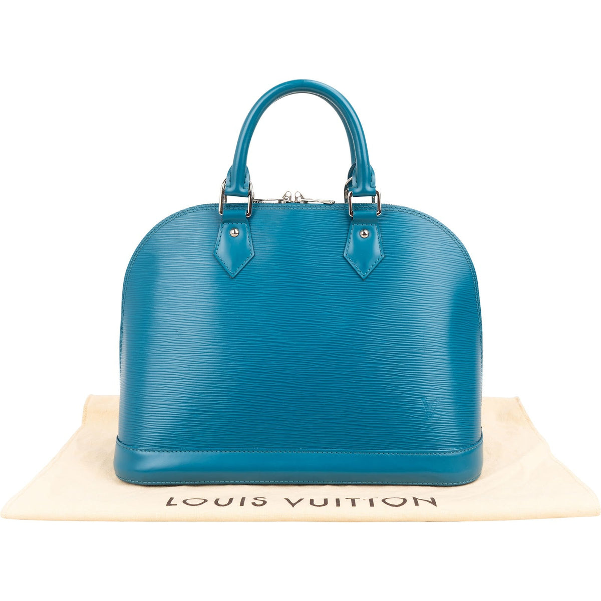Bolso de mano Alma PM de Louis Vuitton en piel Epi azul
