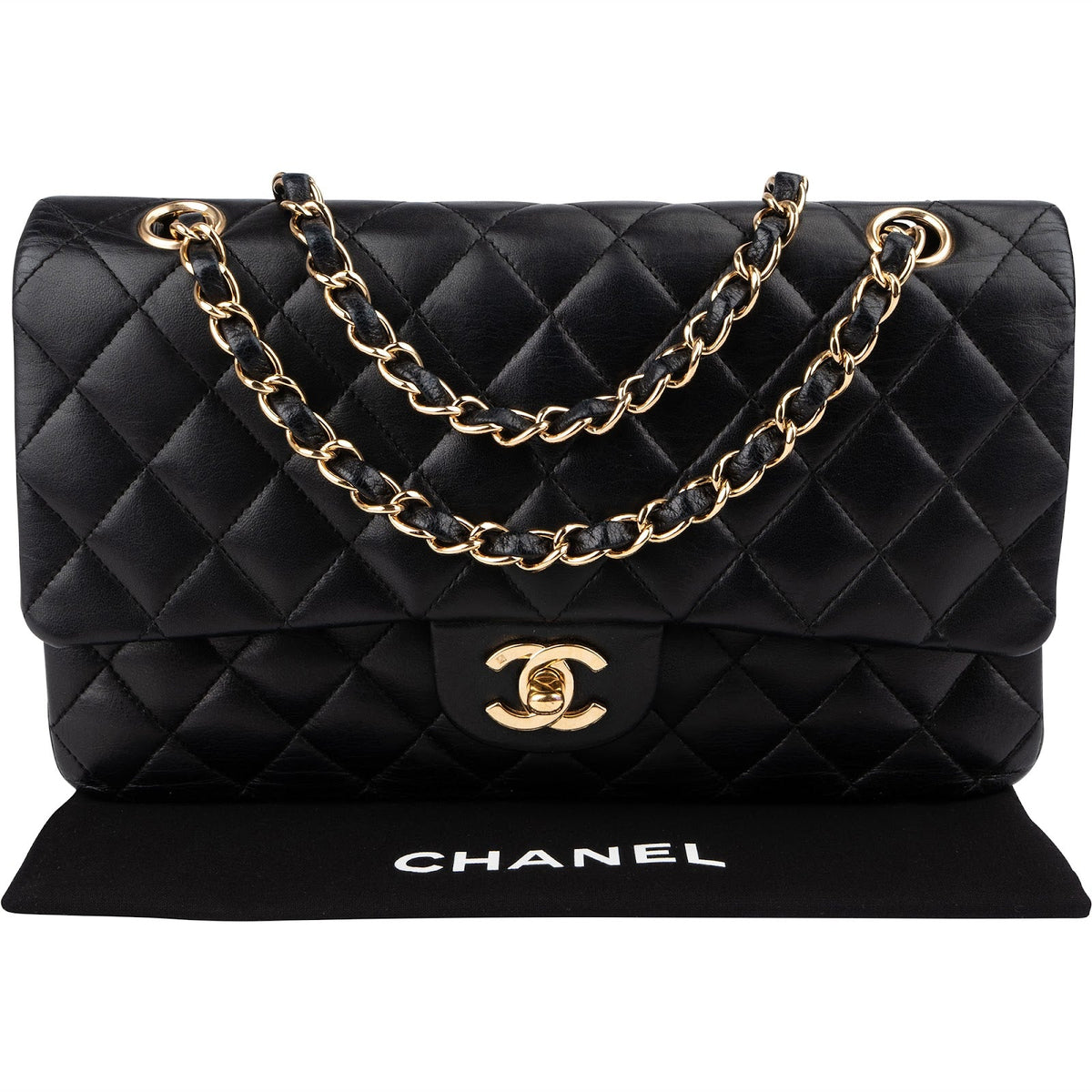 Chanel Lammleder CC Medium Double Flap Schultertasche, Bild 2 von 15