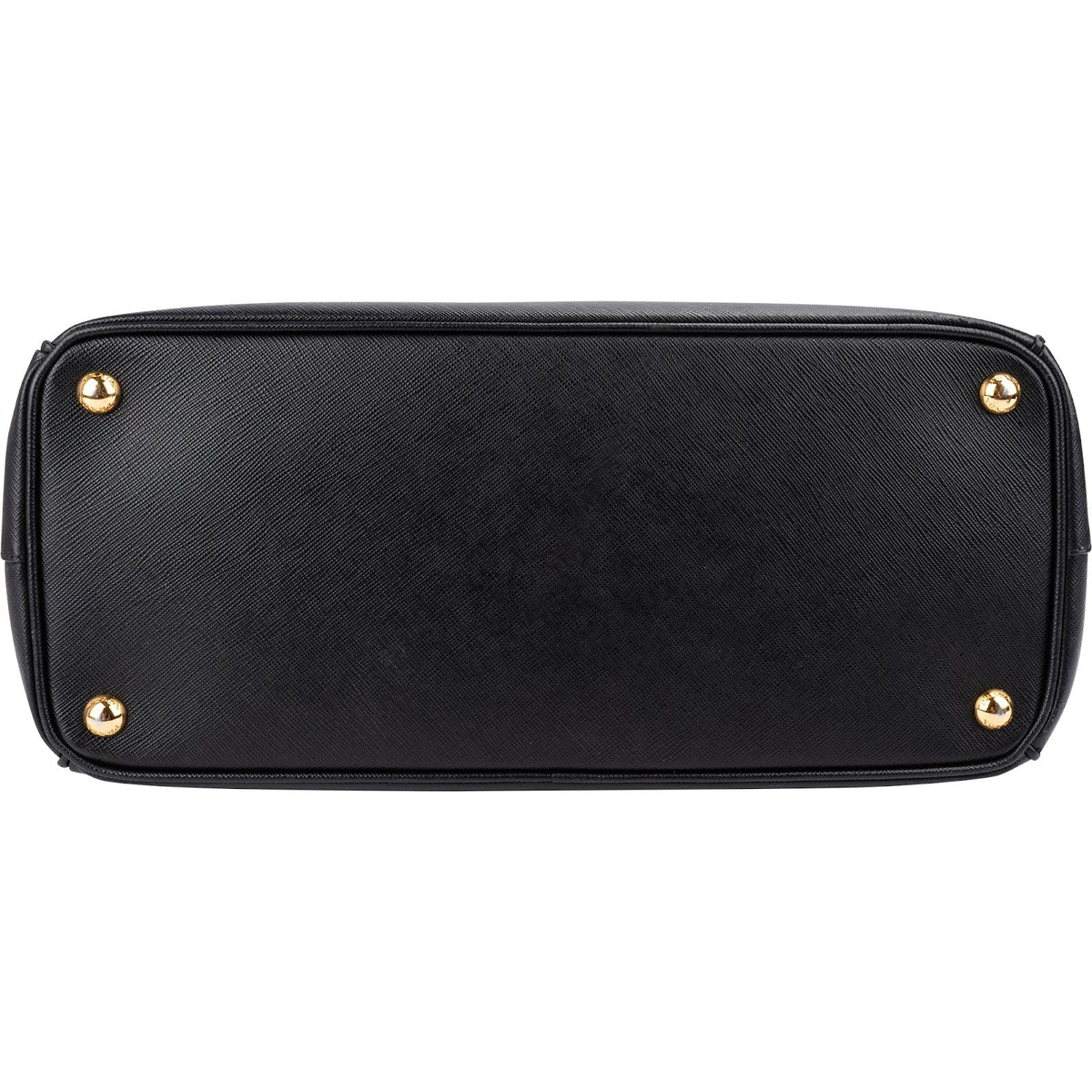 Prada zwarte Saffiano Metal lederen Large Galleria crossbody tas