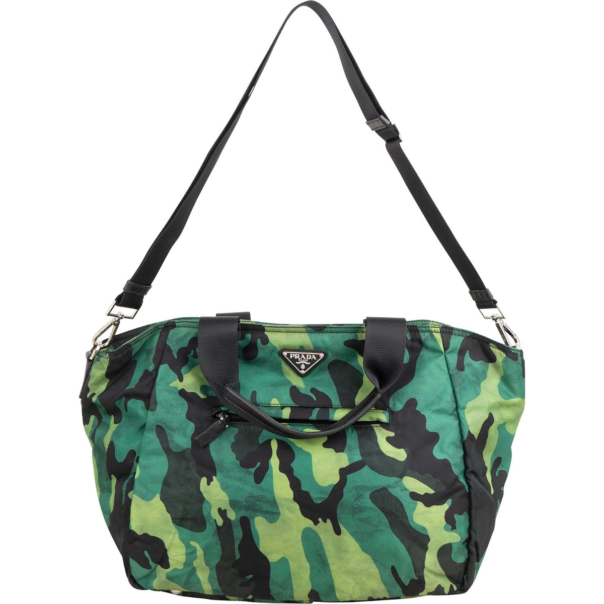 Prada Triangle Tote aus Nylon in Camouflage – Ansicht 8