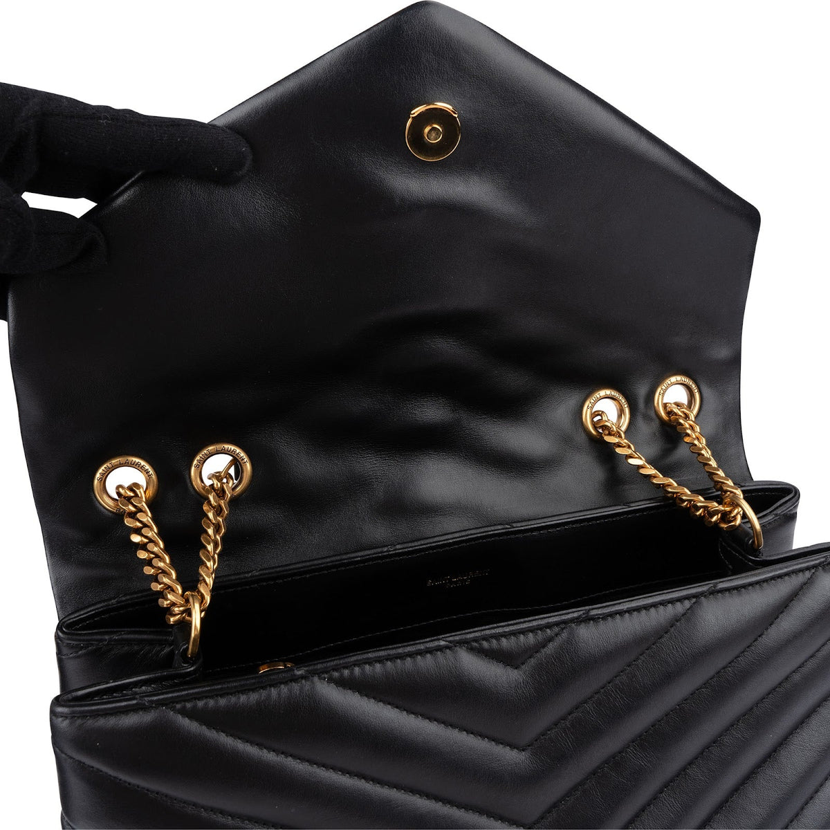 Borsa a tracolla media Loulou Saint Laurent in pelle trapuntata