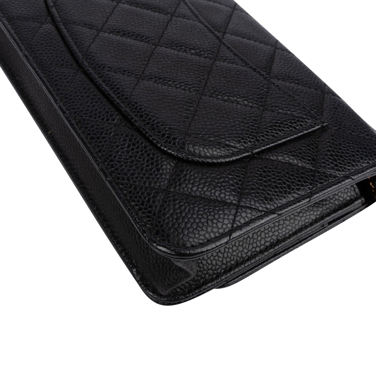 Chanel CC Wallet On Chain aus gestepptem Caviar-Leder – Ansicht 8