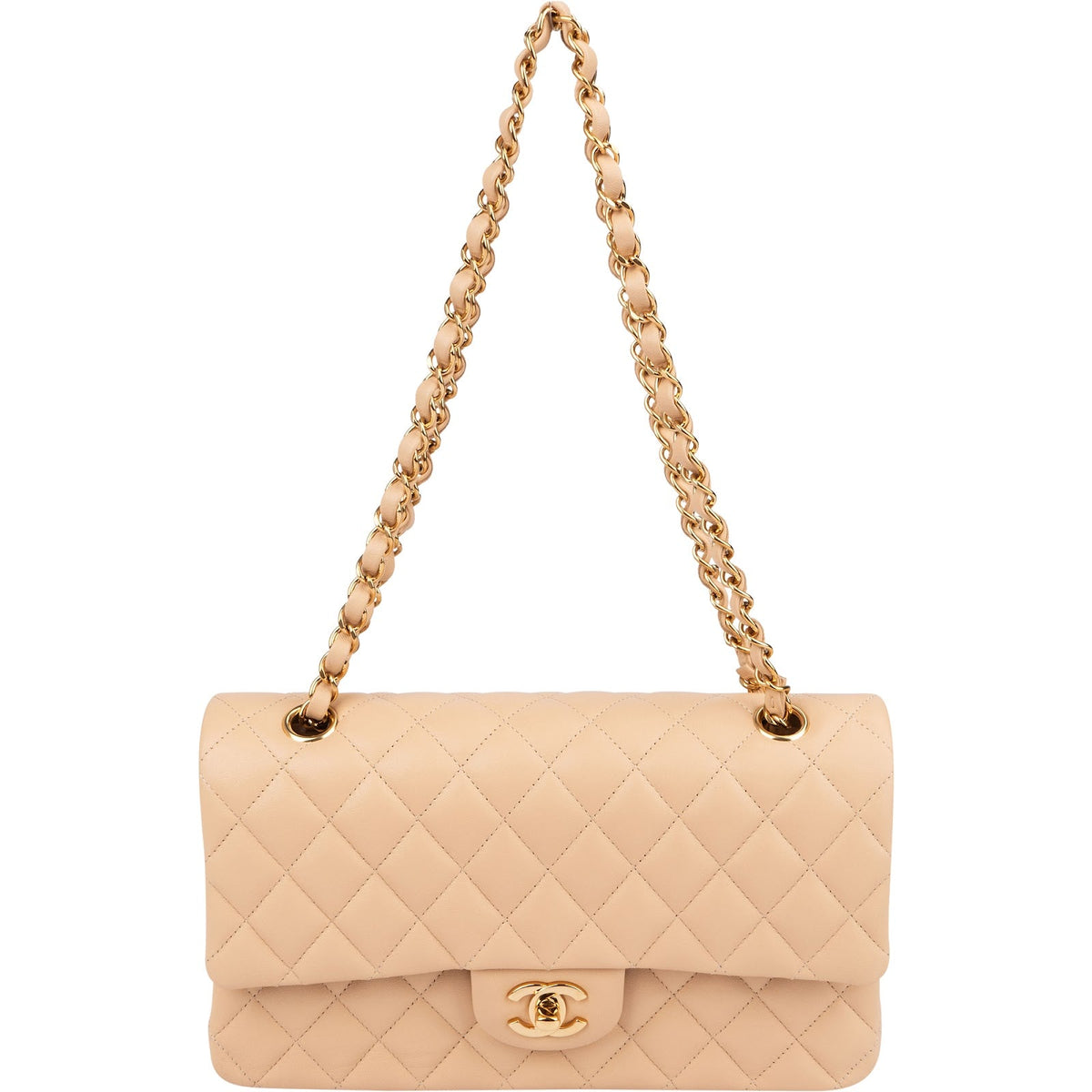 Chanel Lammleder Medium Double Flap Schultertasche, Bild 10 von 15