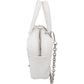 Balenciaga Triangle Duffle S aus weißem Leder – Ansicht 3