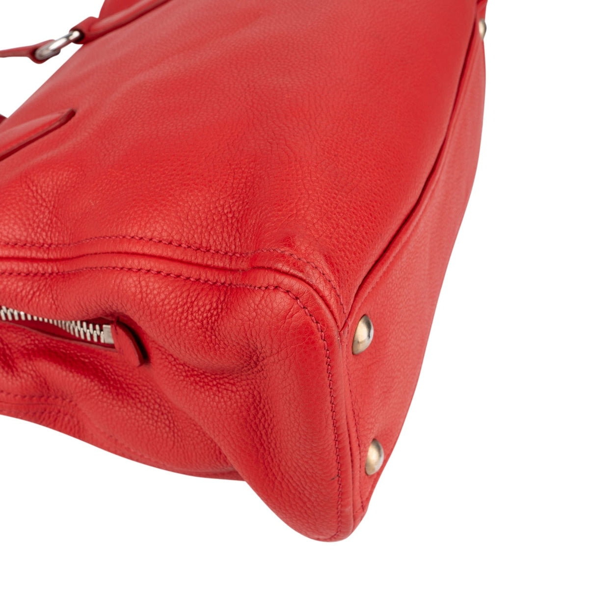 Miu Miu Tote aus rotem Vitello-Phenix-Leder – Ansicht 8