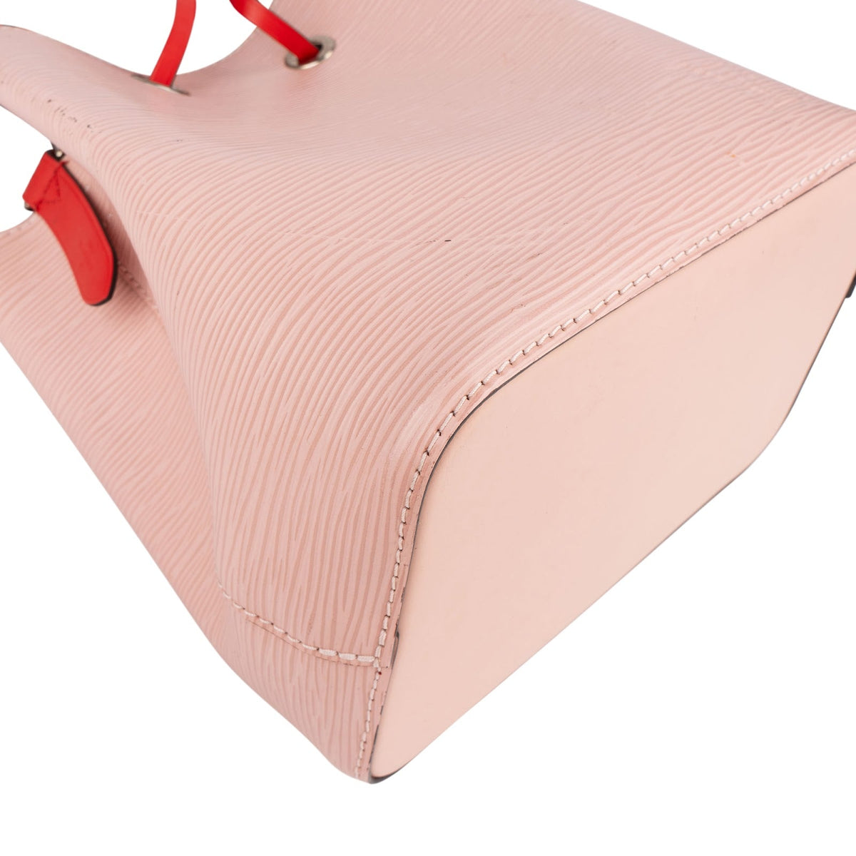 Borsa a tracolla Louis Vuitton NéoNoé BB in pelle Epi bicolore rosa