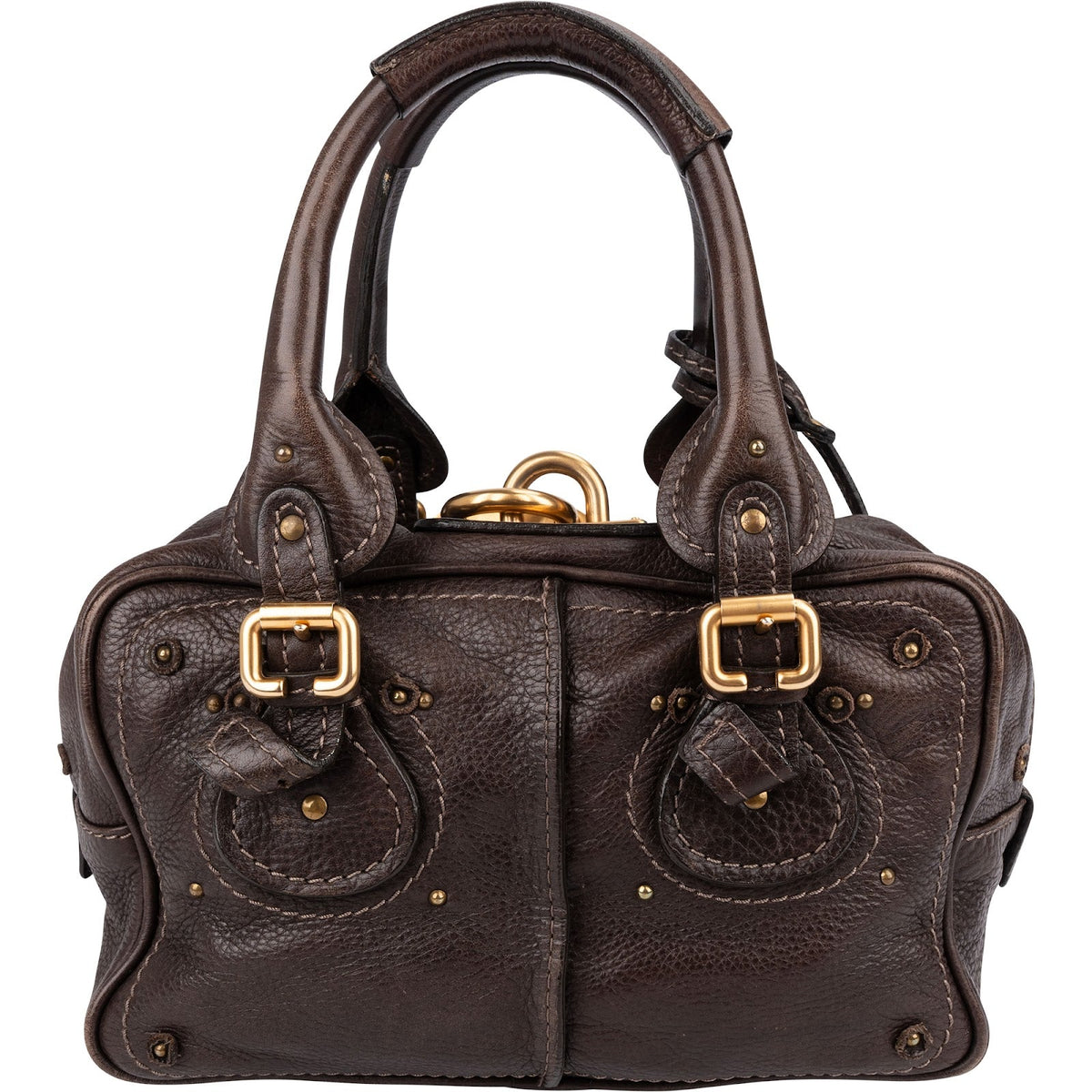 Chloé Braun Leder Paddington Handtasche, Bild 4 von 10
