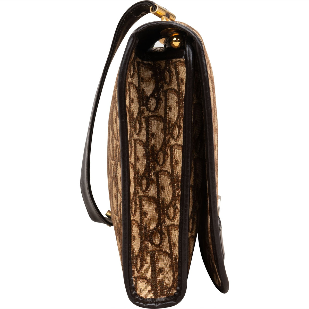 Sac à bandoulière vintage à rabat Christian Dior avec monogramme Trotter