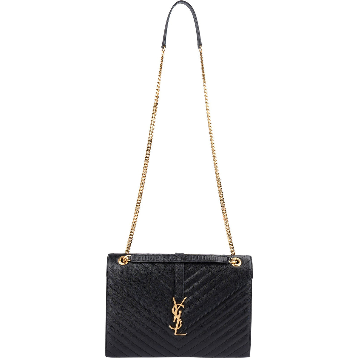 Saint Laurent Grain De Poudre Medium Envelope Crossbody Bag