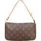 Louis Vuitton Monogram Canvas Pochette Accessoires aus Canvas und Vachetta-Leder – Vorderansicht