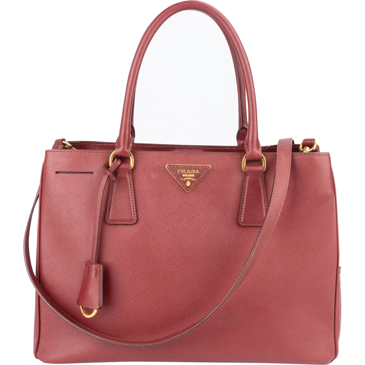 Prada Saffiano Lux Galleria aus Saffiano-Leder – Vorderansicht