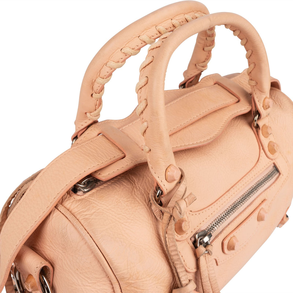 Balenciaga Rosa Leder Mini City Handtasche, Bild 3 von 13