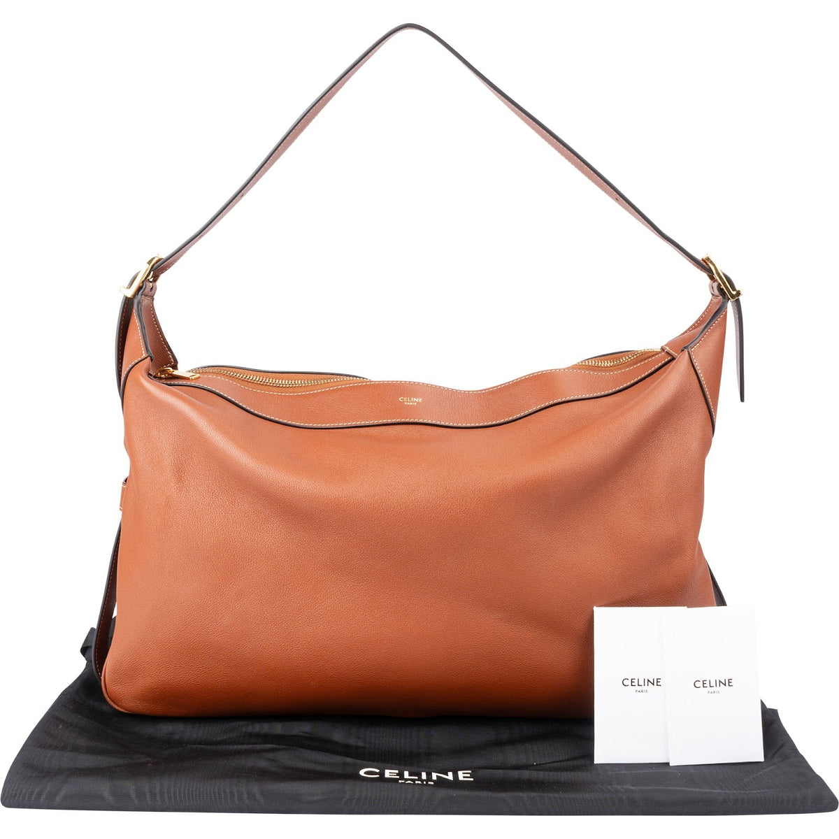 Celine Soft Grained Calfskin Medium Romy Shoulder Bag
