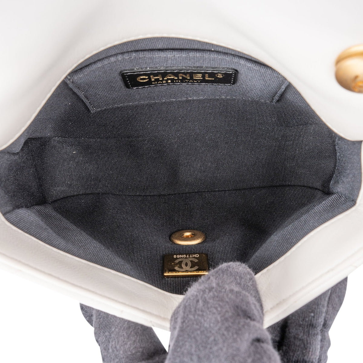 Chanel gewatteerde lamsleren tweekleurige Candy Chain schoudertas