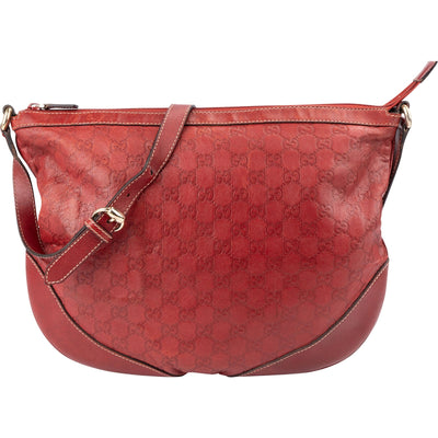 Gucci Guccissima Leather Messenger Crossbody Bag