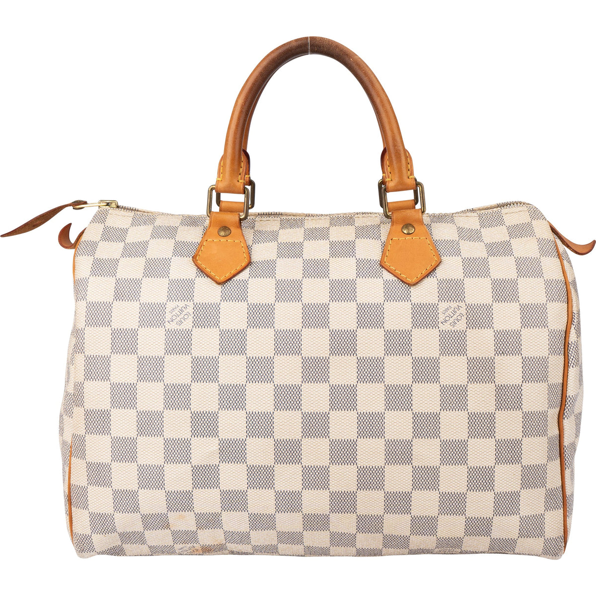 Borsa a mano Louis Vuitton Speedy 30 in tela Damier Azur