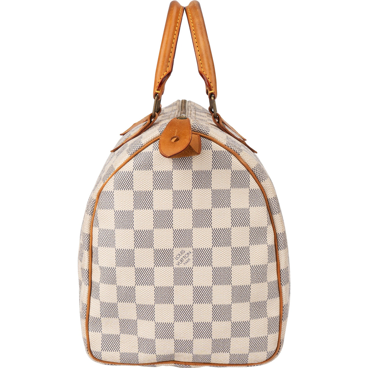 Borsa a mano Louis Vuitton Speedy 30 in tela Damier Azur