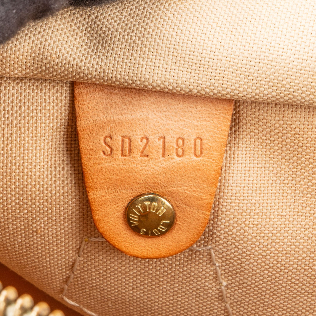 Borsa a mano Louis Vuitton Speedy 30 in tela Damier Azur