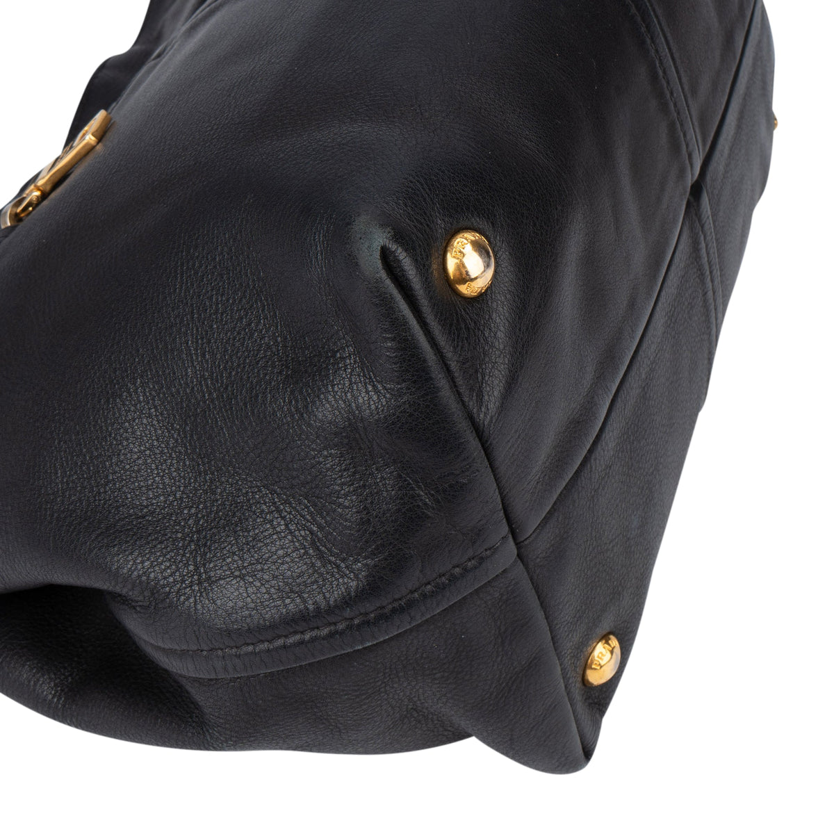Borsa a mano City Prada in pelle di vitello nera
