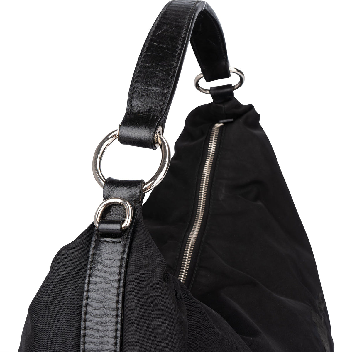 Prada Oblique Hobo aus Nylon – Ansicht 3