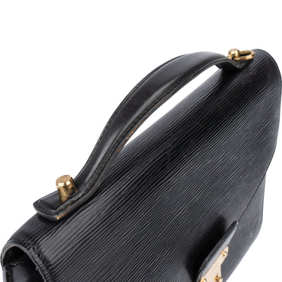 Louis Vuitton Noir Epi Leather Monceau Handbag