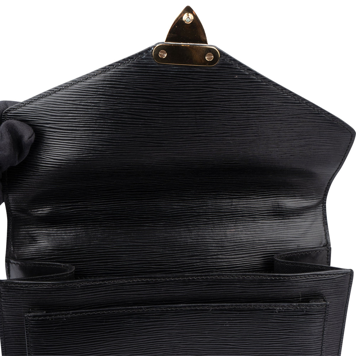Louis Vuitton Noir Epi Leder Monceau Handtasche, Bild 7 von 12