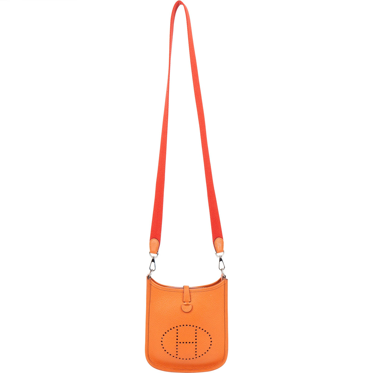 Hermès Evelyne 16 aus orangem Clemence-Leder – Ansicht 9
