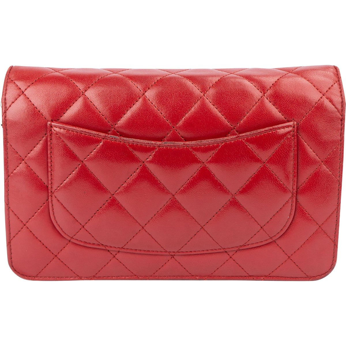 Borsa a tracolla Chanel Wallet on Chain in pelle di agnello trapuntata