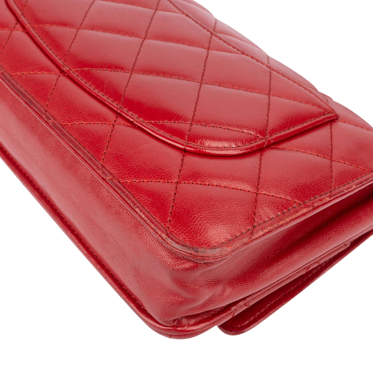 Borsa a tracolla Chanel Wallet on Chain in pelle di agnello trapuntata