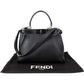 Fendi Peekaboo aus schwarzem Leder – Ansicht 2