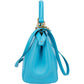 Fendi Peekaboo aus blauem Leder – Ansicht 6