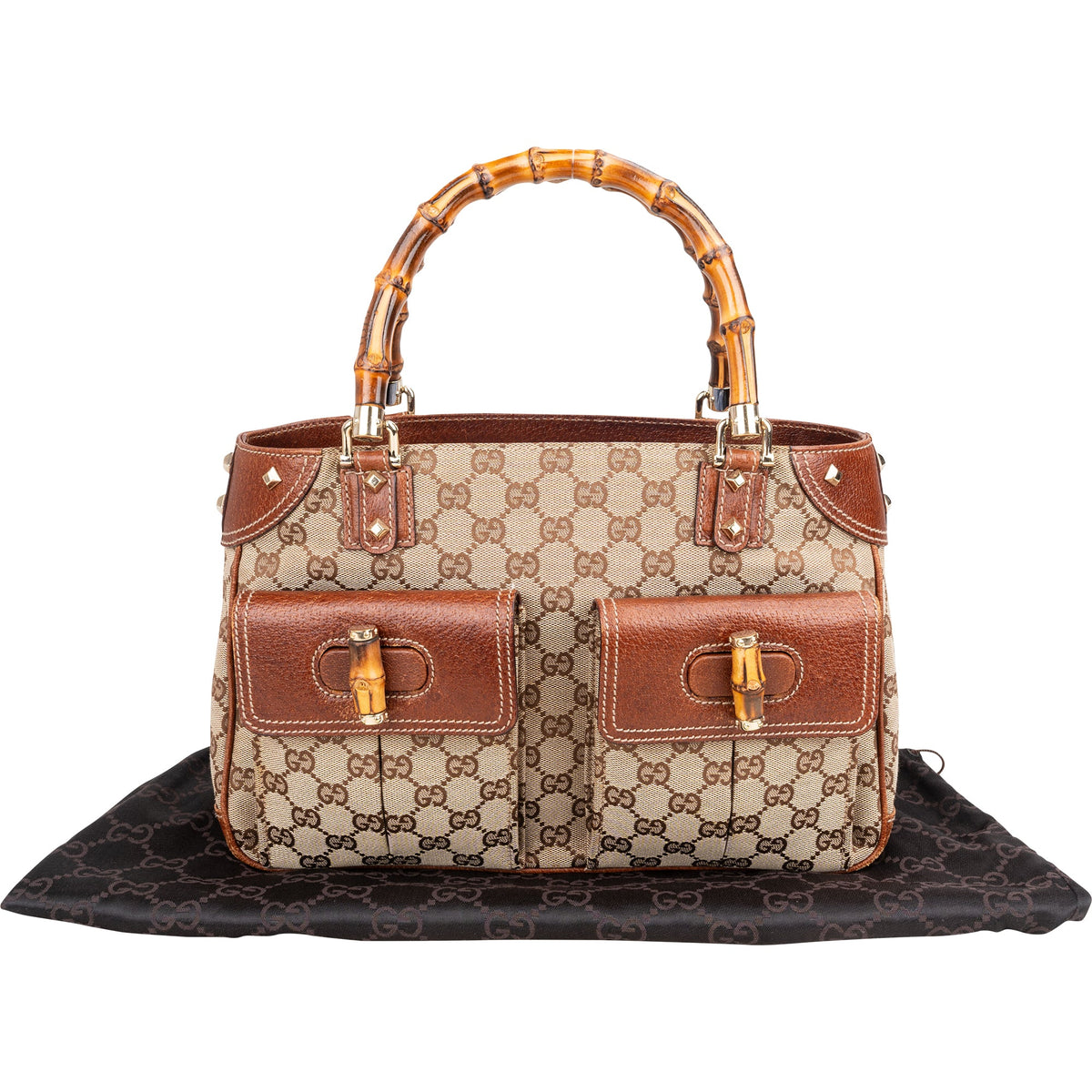Gucci GG Monogram Bamboo Handtasche, Bild 2 von 11
