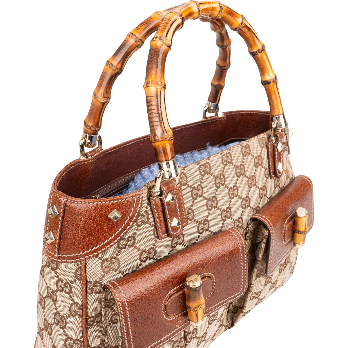 Gucci GG Monogram Bamboo Handtasche, Bild 3 von 11
