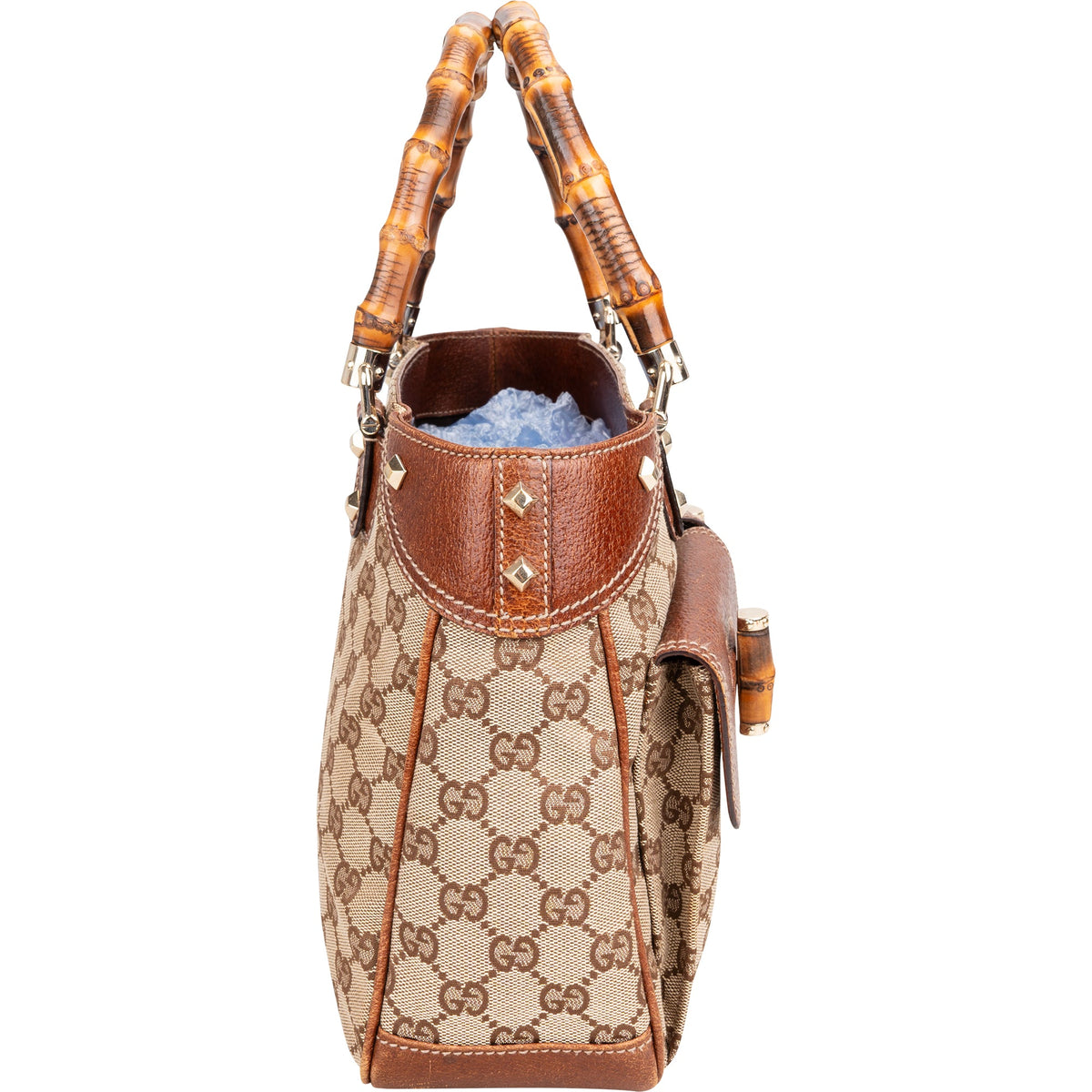 Gucci GG Monogram Bamboo Handtasche, Bild 4 von 11