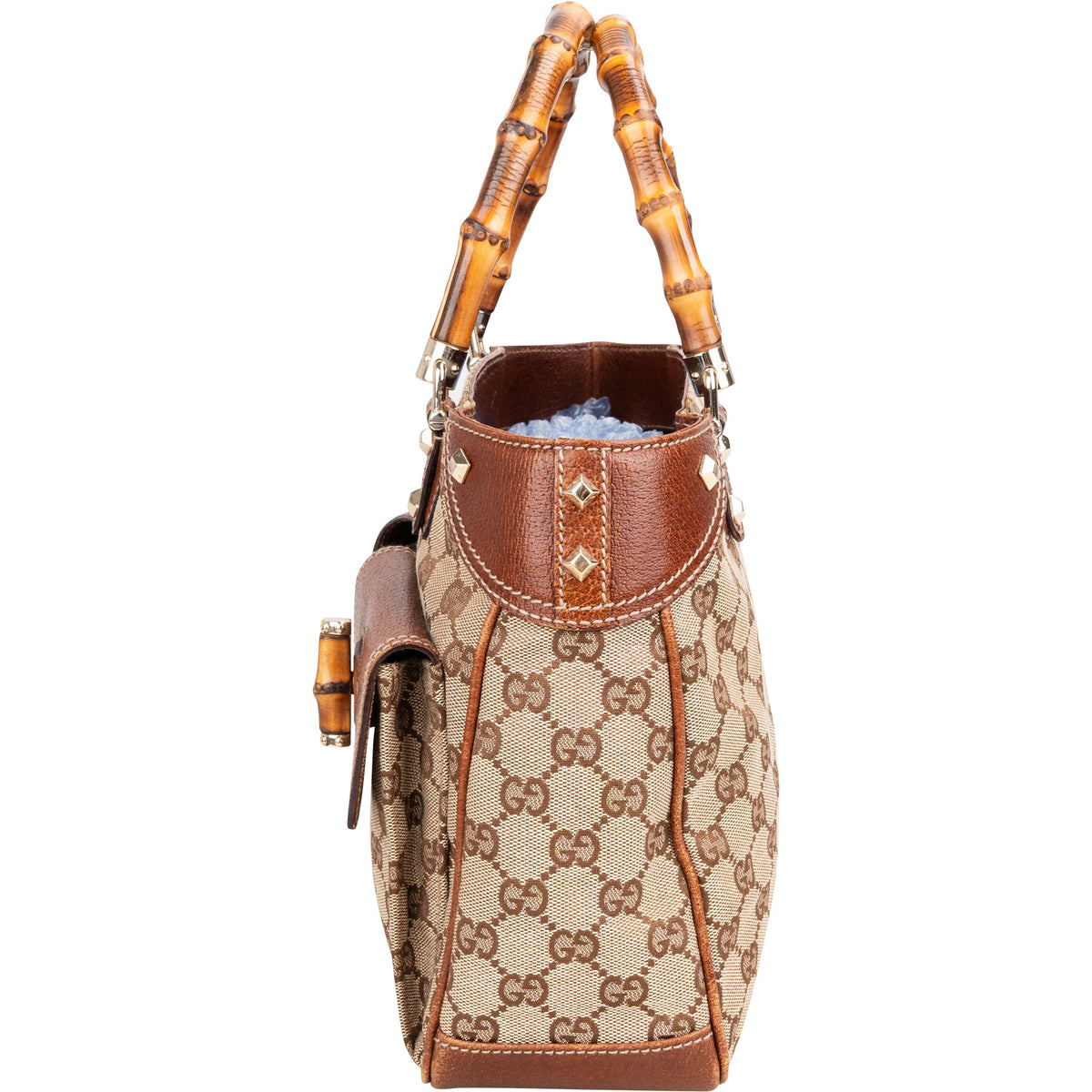 Gucci GG Monogram Bamboo Handtasche, Bild 6 von 11