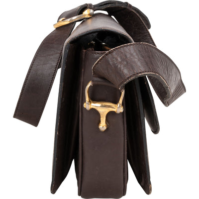 Sac bandoulière Triomphe en cuir marron Céline